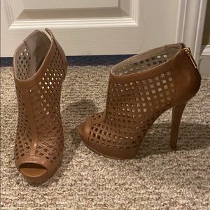 MK Cage Peep Toe Bootie